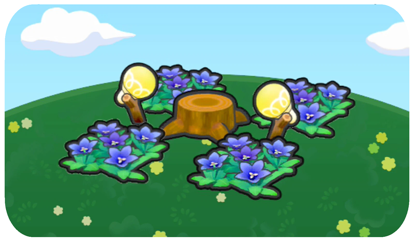 Flower Garden Stump Stage